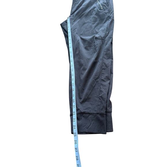 Athleta Black Workout Athleisure Trekkie North High Rise Jogger Pant 12 Petite - Picture 13 of 14